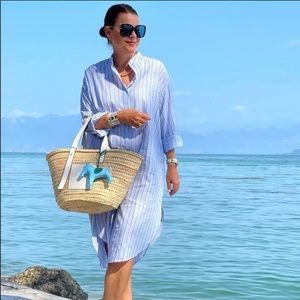 NWT Zara Linen Blend Shirt Dress